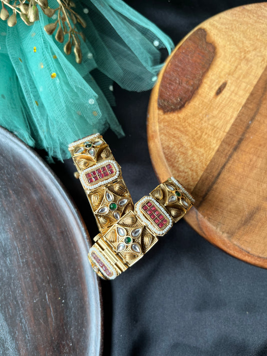 Multicolour kundan kada