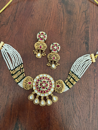 Royal Rajwadi neck choker