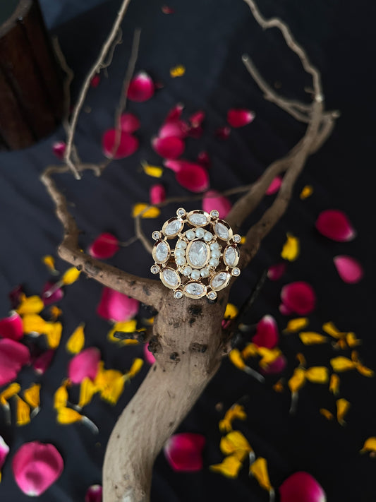 Kundan Polki Ring