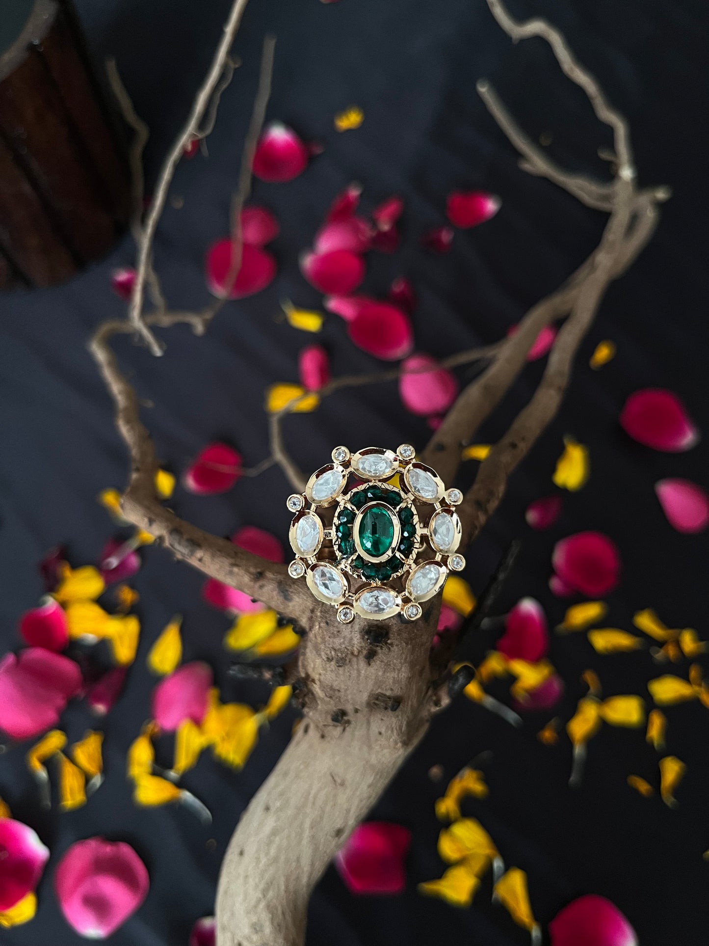 Kundan Polki Ring