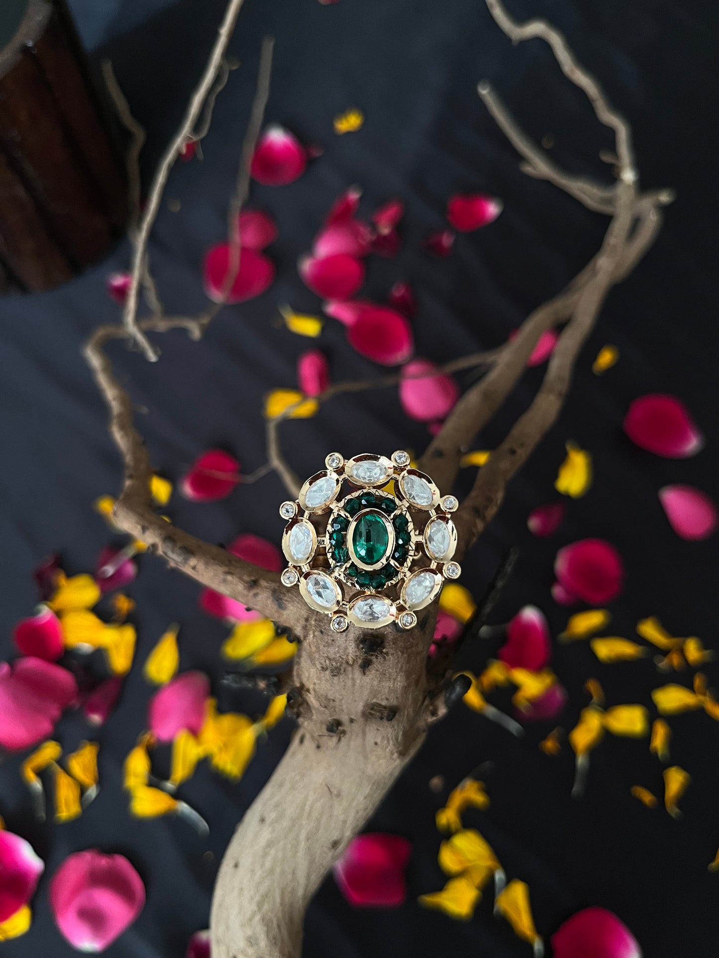 Kundan Polki Ring