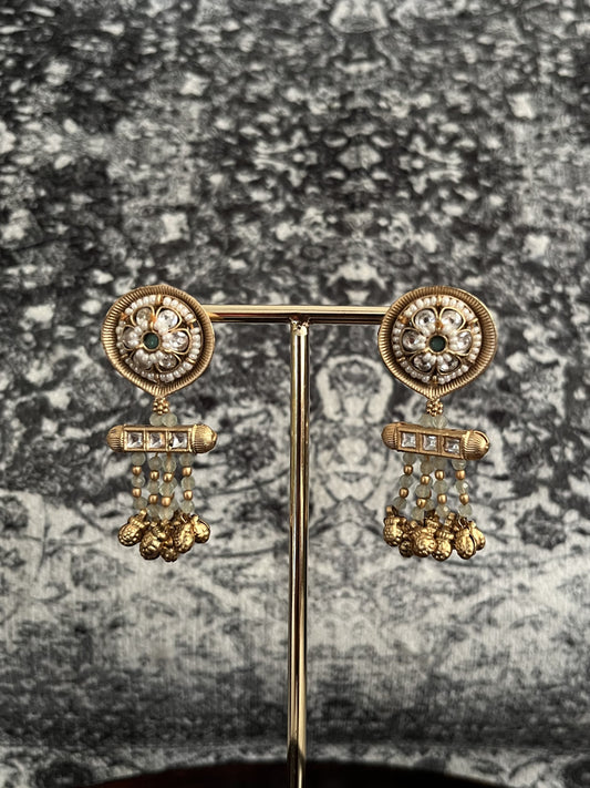 Rajwadi gold studs