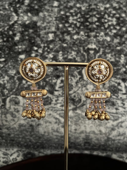 Rajwadi gold studs