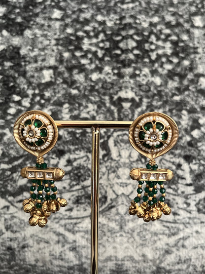 Rajwadi gold studs