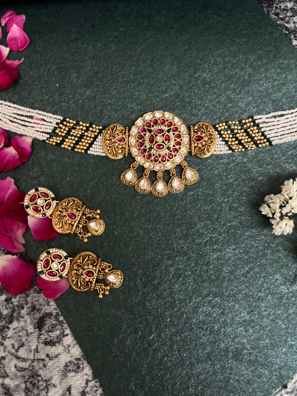 Royal Rajwadi neck choker