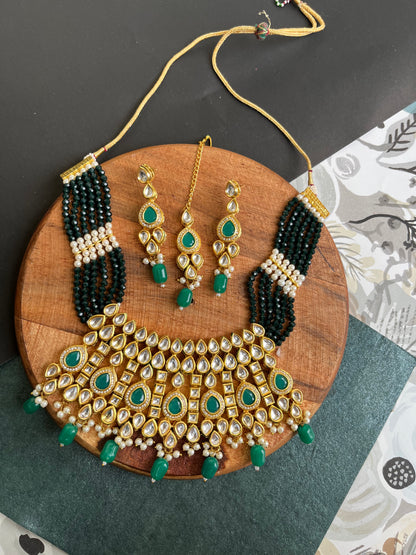 Meenakari kundan choker