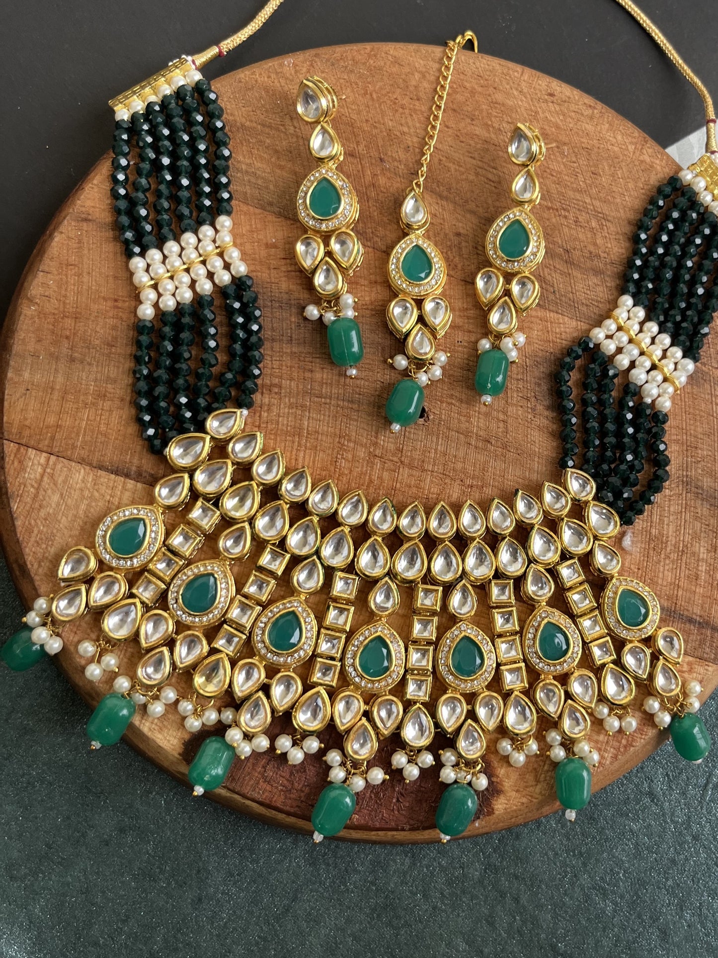 Meenakari kundan choker