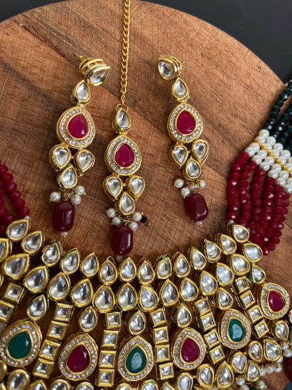 Meenakari kundan choker