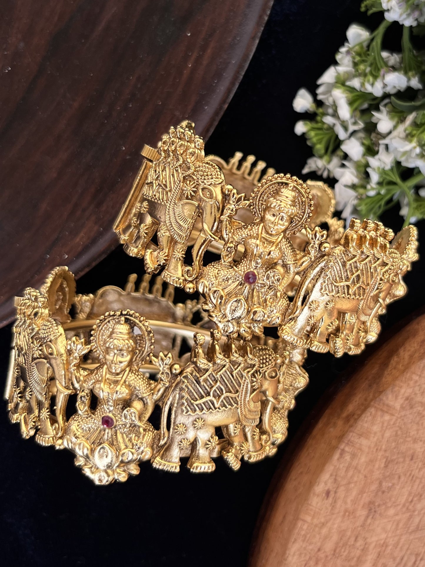 Gaj laxmi golden bangles