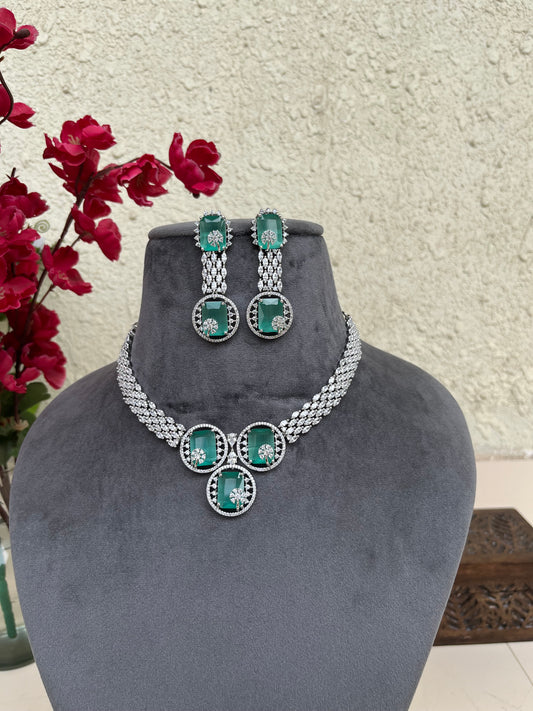 American diamond doublet stone set