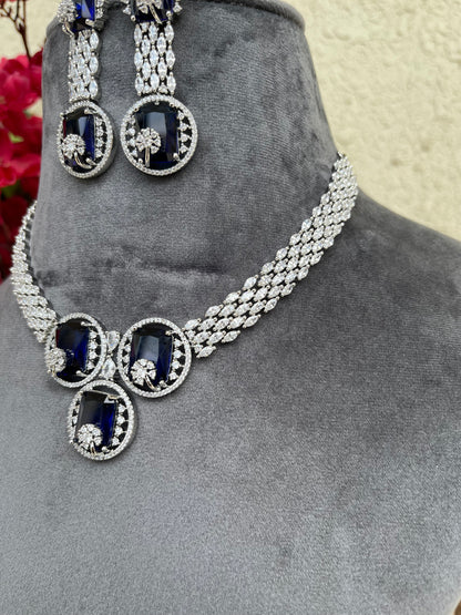 American diamond doublet stone set