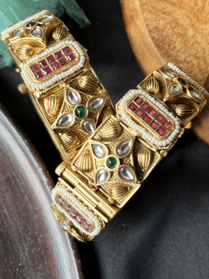 Multicolour kundan kada